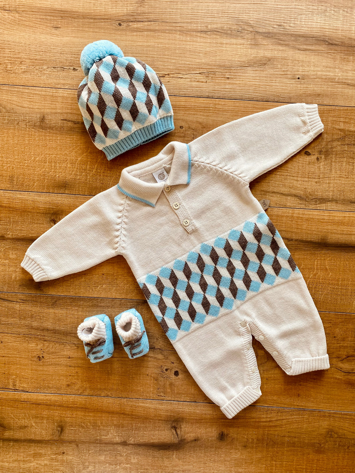 Wool romper for him -  Marlu°® Winter collection