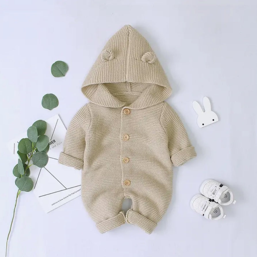 Knitted baby rompers Annie & Charles®